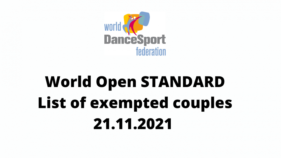 WDSF World Open Standard - stars couples